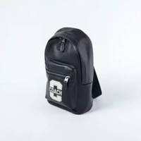 Tas COACH WEST PACK C INITIAL WHITE BLACK LEATHER CROSS BODY BAG 100% ORIGINAL 33X19X8CM