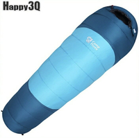 成人睡袋露營睡袋爬山戶外活動睡袋加厚保暖睡袋-橘/藍【AAA5038】