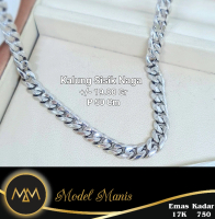 Kalung Sisik Naga Solid Putih 750 kadar 17k