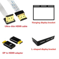 DP to HDMI cable Display bracket RGB Controller Ultra-thin HDMI cable Double nine pins interface USB2.0 9-pin interface