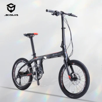 SAVA Z1 9 speed folding bike 20 inch carbon fiber bike adult folding bike mini carbon fiber city safety with SORA R3000