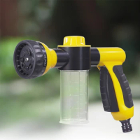 High-Pressure Water Gun Portable Water Spray Gun Multifunctional Adjustable Soap Dispenser Bottle Automobiles Cleaning Tool
