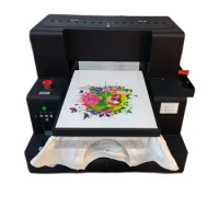 A3 L805 L1800 DTF/DTG Flatbed Automatic Printer Large Format Direct to Clothing Fabric Printing Machine with White ink mixer