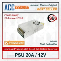 POWER SUPPLY CCTV 20 AMPERE / 12 VOLT