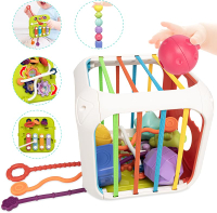 Montessori Toys  1  Years Old   Rubiks Cube and  6  Sensory Shape Blocks   Baby Toys  12-18  Months 