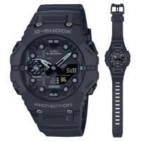 【CASIO 卡西歐】G-SHOCK 藍牙 碳纖維核心防護構造雙顯手錶 畢業 禮物(GA-B001-1A)