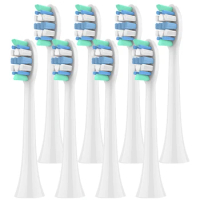 8pcs Replacement Toothbrush Heads Compatible with Philips Sonicare Replacement Electric Brush Head 4100 6500 6100 7500 5300 1100
