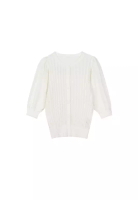 M.Latin 女大童毛衣开衫花型针织简约毛衫