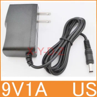 500PCS High quality AC 100V-240V Converter Switching power adapter DC 9V 1A 1000mA Supply US Plug DC 5.5mm x 2.1mm