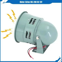Sirine DC 12V AC 220V Sirene MS-290 Emergency Sirine Alarm Darurat 120dB Motor Sirine Sirine AC 220V