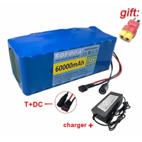 แบตเตอรี่ลิเธียม 72V 60AH/100AH/150AH แบตเตอรี่ 2000W E-bike 84V BMS + charger แบตเตอร์รี่รถไฟฟ