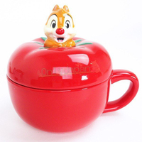 真愛日本 蒂蒂番茄 花栗鼠 松鼠 迪士尼 造型杯 陶瓷杯 附杯蓋 湯杯 馬克杯 水杯 杯子 茶杯 杯 18110300003