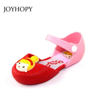 JOYHOPY Girls shoes princess 2017 Summer Girls Sandals Cute Children Baby Shoes Sandals for girls Jelly shoes Kids sandals