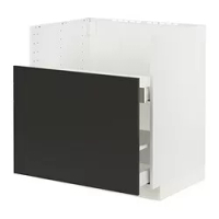 kabinet dasar u wastafel TALLSJÖN, putih/Nickebo matt antrasit, 80x60 cm