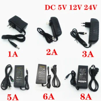 DC 5V 12V 24V 1A 2A 3A 5A 6A 8A DC 5 12 24 V Volt Lighting Transformers LED Driver Power Adapter Strip Lamp