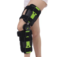 Angle Adjustable ROM Walker Stabilization Hinged Knee Brace Hinged Knee Splint Support Legs Correction Belt