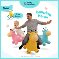 Penghantaran 24 jam Babymommy Kids Jumping Horse [Pam Tangan Percuma] Mainan Kuda Loncat PVC Mainan 