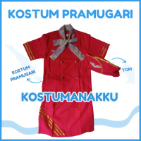 [KOSTUMANAKIMUT] KOSTUM PROFESI PRAMUGARI PINK ANAK-BAJU PRAMUGARI PINK ANAK-SERAGAM PROFESI PRAMUGA