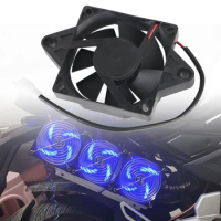 Engine Radiator Motorcycle Cooling Fan For 150cc 200cc 250cc ATV 12V Universal Oil Water Tank Cooler Motorbike Accessories