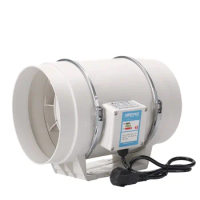 3''4'' 5'' 6'' Silent Inline Duct Fan Air Extractor Exhaust Ventilation Airflow Bathroom Kitchen Ventilator Industria Pipe Fan