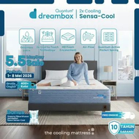 Quantum Dreambox SensaCool / Kasur Dingin / 2X Cooler / Greentea Latex / Pocket GT Latex 26 cm 160 x