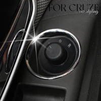 ABS Chrome Car Rearview Mirror Adjustment Panel Circle Trim Sticker for Chevrolet Cruze Sedan Hatchback 2009 - 2014 Accessories