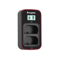 KingMa ​LP-E6NH LP-E6N LP-E6 Battery LCD USB Dual Charger for Canon EOS R5 R6 R 6D 7D 5D3 5D2 5D Mark IV 5DS R 90D 80D 70D 60D