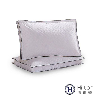 【Hilton 希爾頓】五星級飯店御用 VIP純棉立體防蟎抑菌枕/枕頭/紓壓枕 1入組