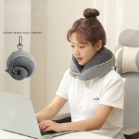 Xiaomi Mijia U Shaped Memory Neck Pillows Soft Travel Pillow Massage Neck Pillow Sleeping Airplane Pillow Cervical Healthcare