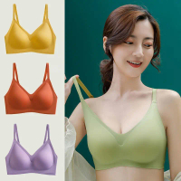 Áo thể thao nâng ngực latex không đường may và có thể điều chỉnh cho nữ (32A 40D, 7 màu)