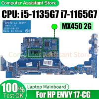 For HP ENVY 17-CG Laptop Mainboard LA-J504P M15202-601 M15201-601 M23418-601 M23417-601 i5-1135G7 i7-1165G7 Notebook Motherboard