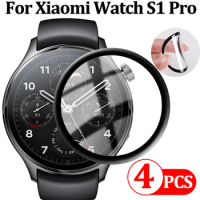 1-4pcs Screen Protector for Xiaomi Watch S1 Pro S1 Active Smart Watch Full Coverage 3D HD Shockproof Film for Xiaomi Watch S1