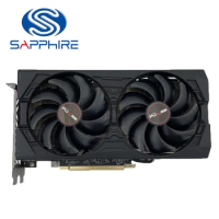 Used Sapphire Radeon RX 5600XT 6GB D6 Video Card For AMD RX5600 XT 6G RX5600XT Graphics Cards GDDR6 2304SP 5600 Gaming Map GPU