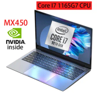 Molosuper 11th Gen 15.6 Inch Laptop Intel Core i7 1165G7 i5 1135G7 Geforce MX450 Metal Notebook Ultrabook Gaming Windows 10