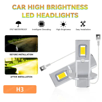 Bóng đèn LED chất lượng cao 2 chiếc, ánh sáng sương mù 6000K, 12V, công suất 4000 lumen, chip CSP 35