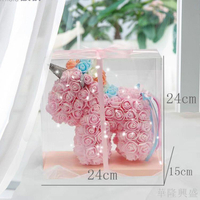 華隆 獨角獸永生花束玩偶玫瑰花送女生創意女生日禮物網紅干花便宜批發