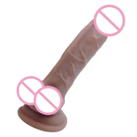 Realistic Dildo with Suction Cup Masturbating Adult Sex Toy for Lesbian Women