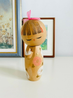 日本中古 kokeshi 創意雛菊木芥子木偶置物擺飾