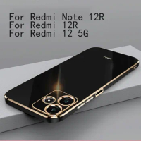 For Xiaomi Redmi Note 12R Case Soft TPU Case For Redmi 12 5G Redmi 12 R High Quality Anti-fingerprint Protection Cover Cases