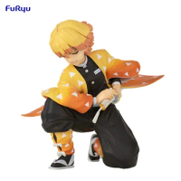 In Stock FuRyu Original Noodle Stopper Demon Slayer Agatsuma Zenitsu 10CM PVC Anime Action Figures Model Collection Ornament Toy