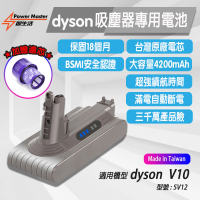 【Power Master】Dyson V10適用 原廠同品牌電芯 3700mAh 大容量 智生活 GL-DCV10(18個月保固/台灣原廠電芯)