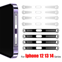 Cat Caw Integrated Phone Speaker Dustproof Net Stickers For Apple iPhone 12 13 Mini 14 Plus Pro Max Metal Anti Dust Mesh