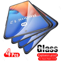 4Pcs Glass For Xiaomi Redmi 12 4G 2023 6.79inch Protective Tempered Glass Readmi Redmy Radmi Redme 12 Redmi12 Screen Protector