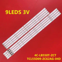 4PCS LED Backlight Strip for L55M7-EA TCL55D09-ZC62AG-04D 303TC550066