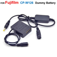 12V-24V Step-Down Power Cable+CP-W126 NP-W126 Fake Battery For Fujifilm X-T3 X-T2 X-T30 X-T20 100V X-H1 A5 A20 X-A3 A2 E3 E2