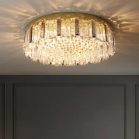 Modern Luxury Crystal Ceiling Lamp Home Bedroom Living Room Minimalist Decor Ceiling Lights Indoor Lighting Led Ceiling Fixtures