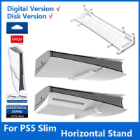 For PS5 Slim Horizontal Stand Non-slip Host Storage Stand Bracket for Playstation 5 Slim Disc &amp; Digital Edition Game Accessories