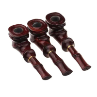 157mm Rosewood Filter Tobacco Pipe Bent Type Smoking Handmade Solid Wood Cigarette Holder Tobacco Pipe Gift Pipe Accessory