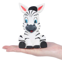 New Jumbo Cute Zebra Squishy Slow Rising Bread Cake Scented Soft Squeeze Toy Stress Relief for Funny Xmas Kids Gift 13*8CM