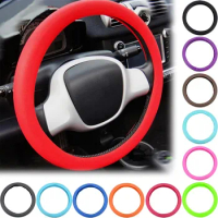 Silicone Cover For Nissan Qashqai X Trail 350z Altima Juke Lannia Nv200 Pathfinder Rogue Sentra Serena Car Steering Wheel Cover